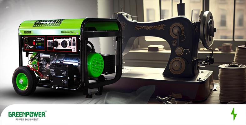 گرین پاور دارای موتور برق مناسب برای کارگاه خیاطی است